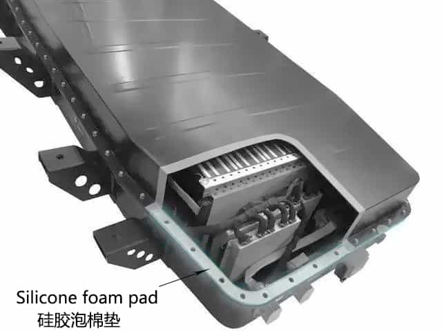 硅膠泡棉緩沖密封墊